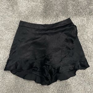 Black Ruffle Skort